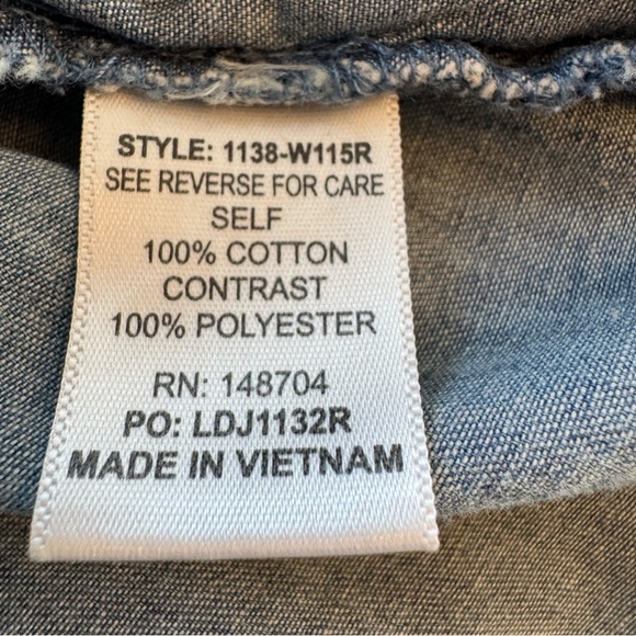 Womens Bluet Sleeveless Chambray Maxi Dress W/belt Size 8 Back Lace Insert - Picture 6 of 9